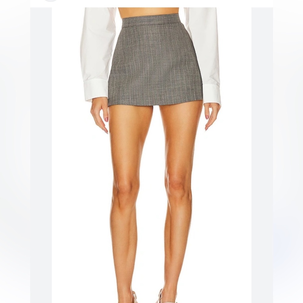 pinstrip wool skort MSGM